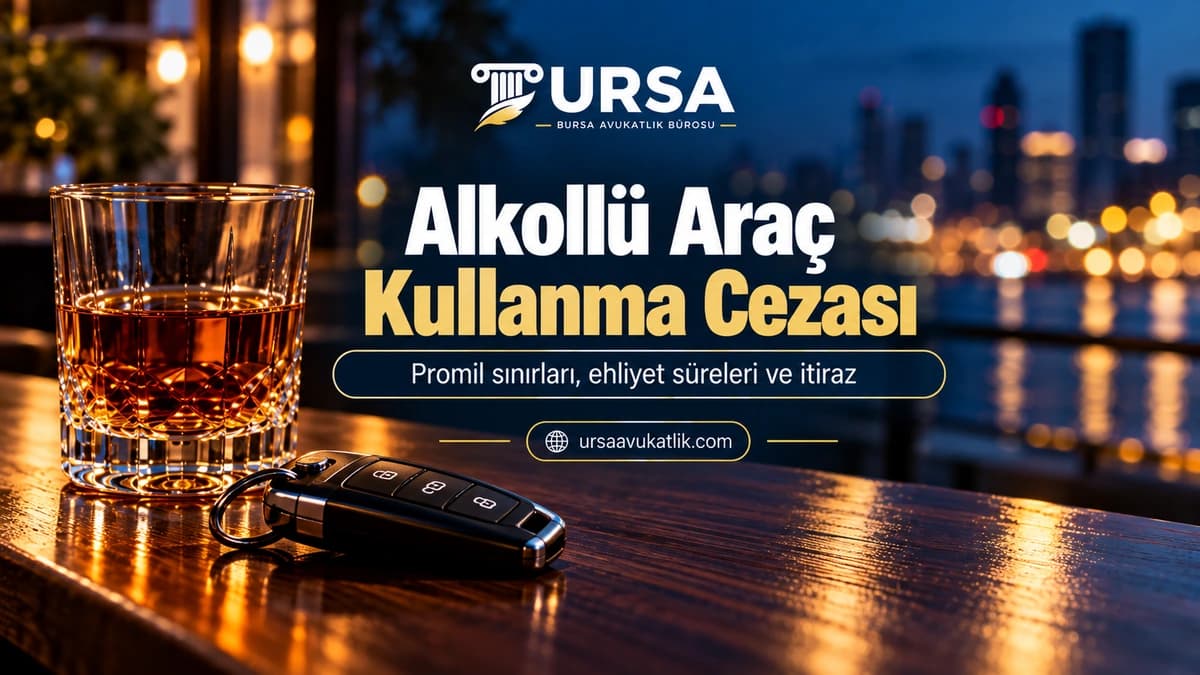 Tezgâhta araç anahtarı ve kadeh ile alkollü araç kullanmanın sonuçlarını simgeleyen kapak görseli