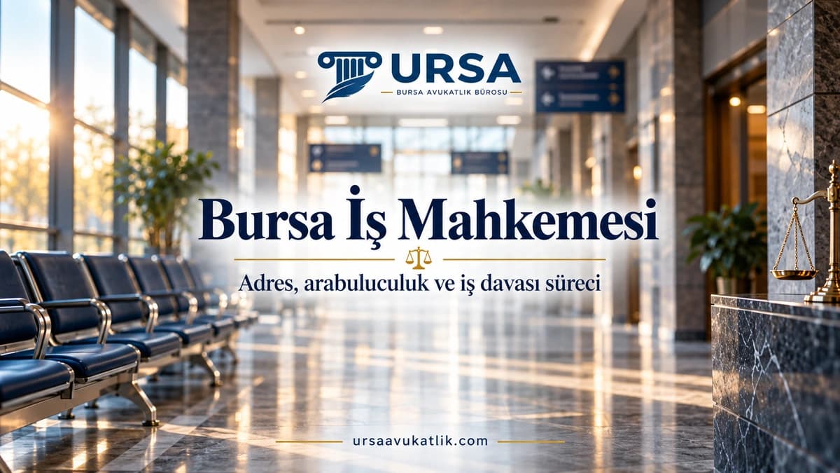 Boş adliye koridoru ile iş mahkemesine başvuruyu simgeleyen kapak görseli