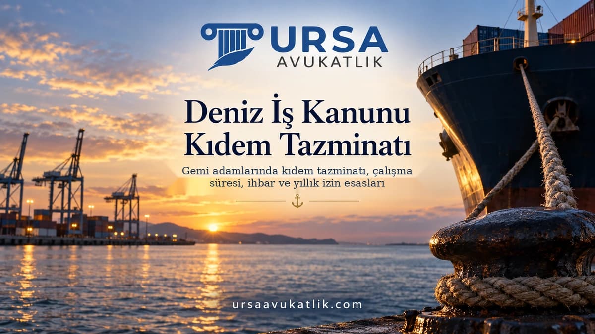 Deniz İş Kanunu Kıdem Tazminatı konusunu simgeleyen kapak görseli