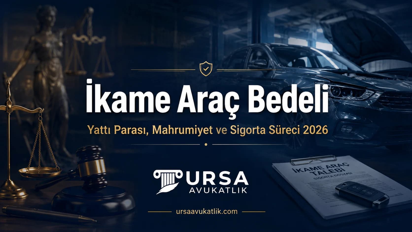 Kaputu açık bir aracın üzerinde çalışan tamirci