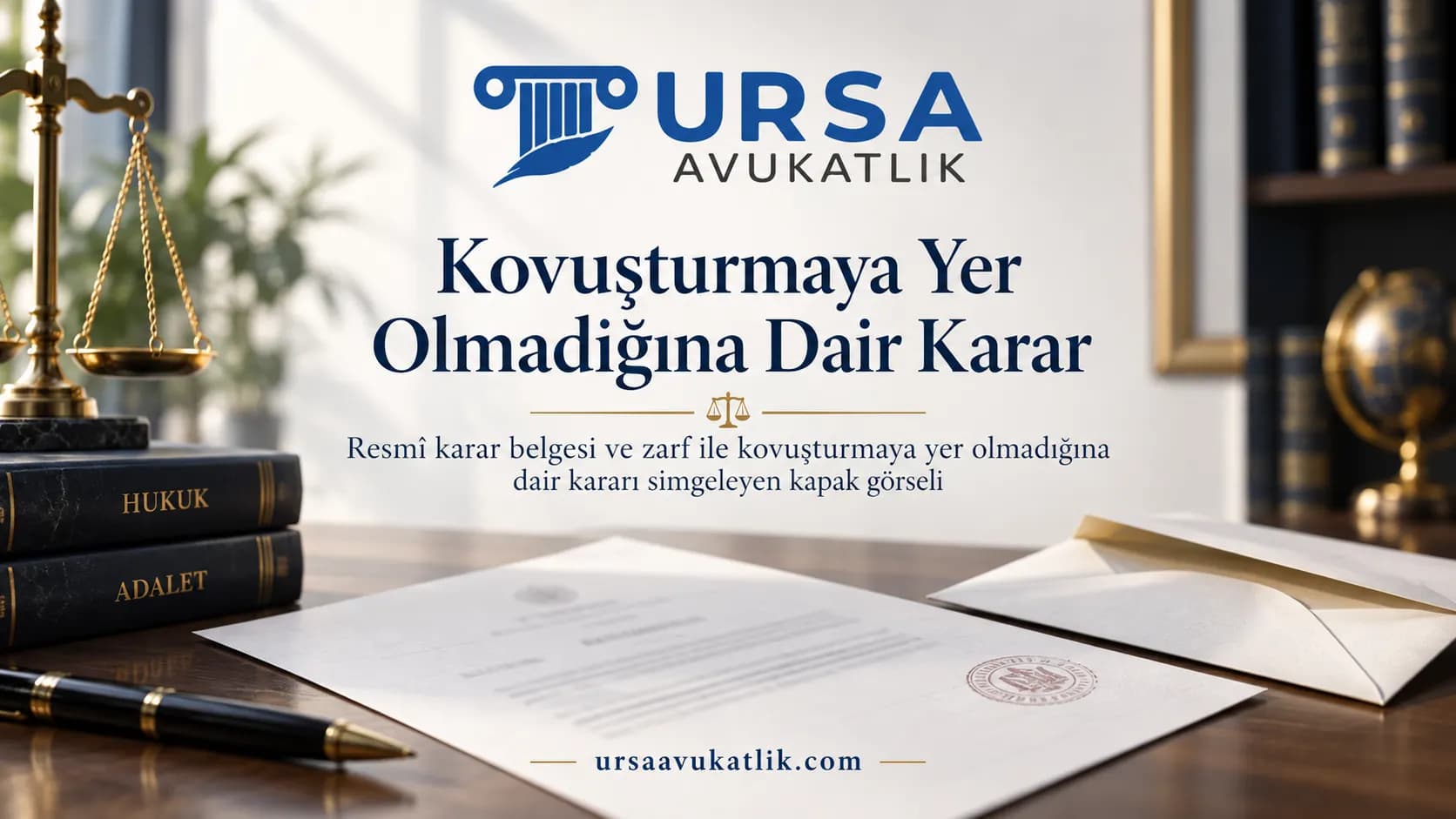 Kovuşturmaya Yer Olmadığına Dair Karar konusunu simgeleyen kapak görseli