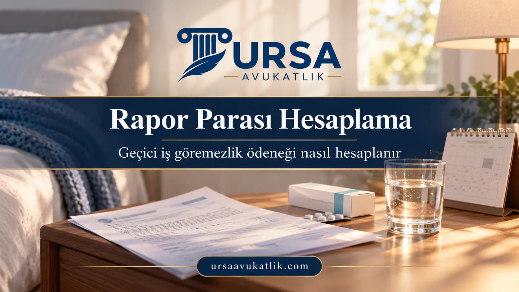 Rapor kâğıdı ve ilaç kutusu ile rapor parası hesabını simgeleyen kapak görseli