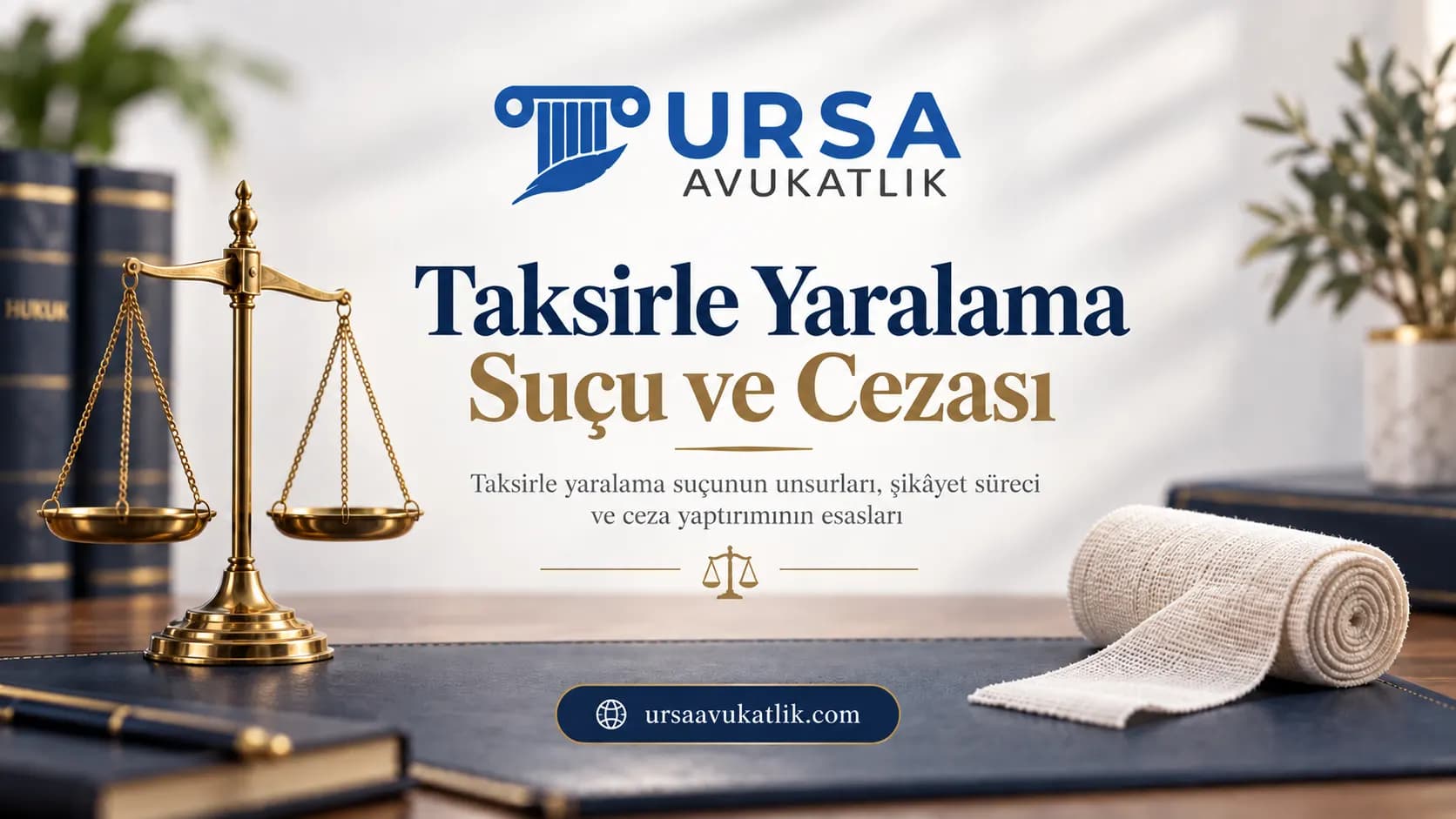 Taksirle Yaralama Suçu ve Cezası konusunu simgeleyen kapak görseli