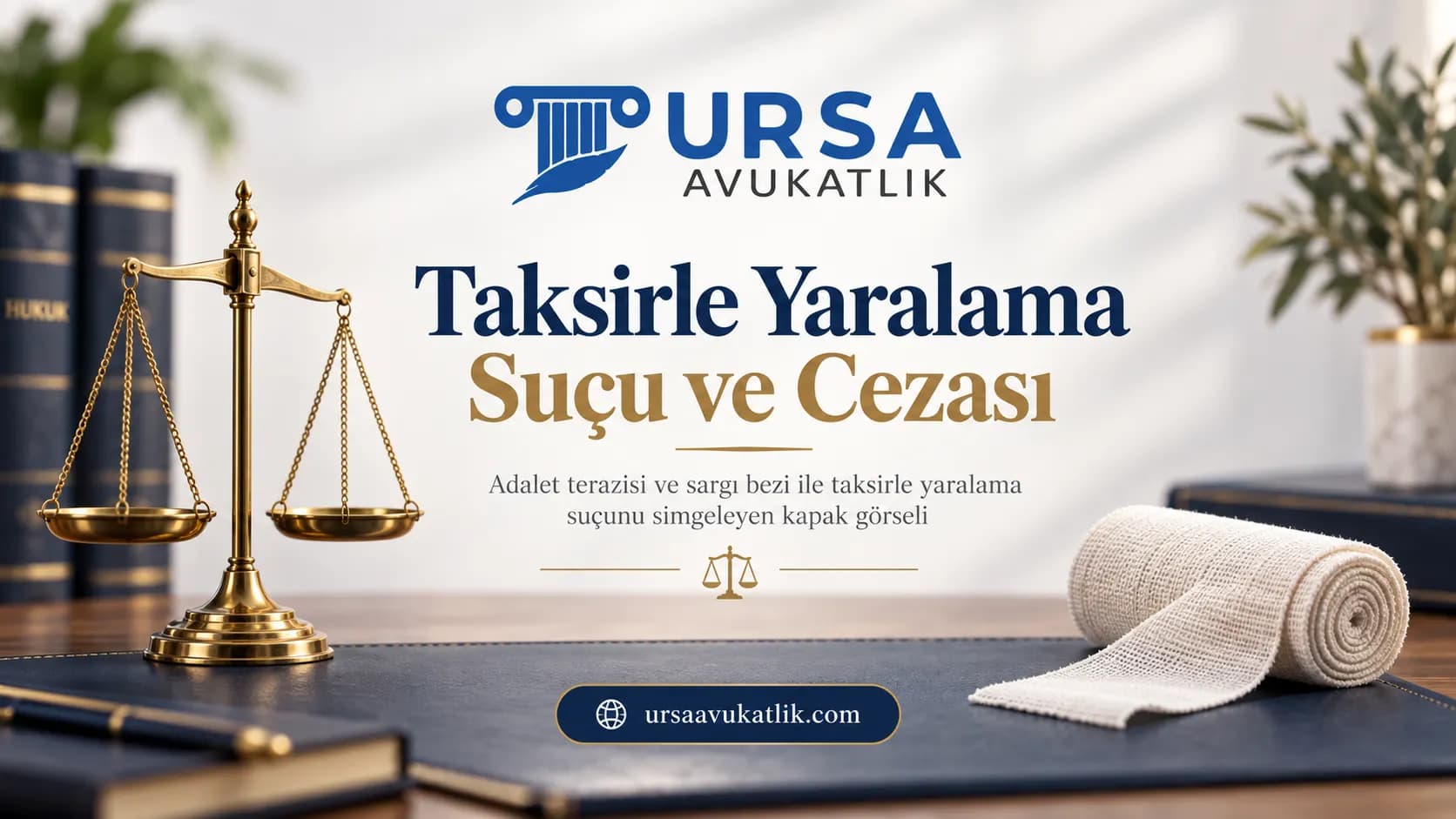 Taksirle Yaralama Suçu ve Cezası konusunu simgeleyen kapak görseli