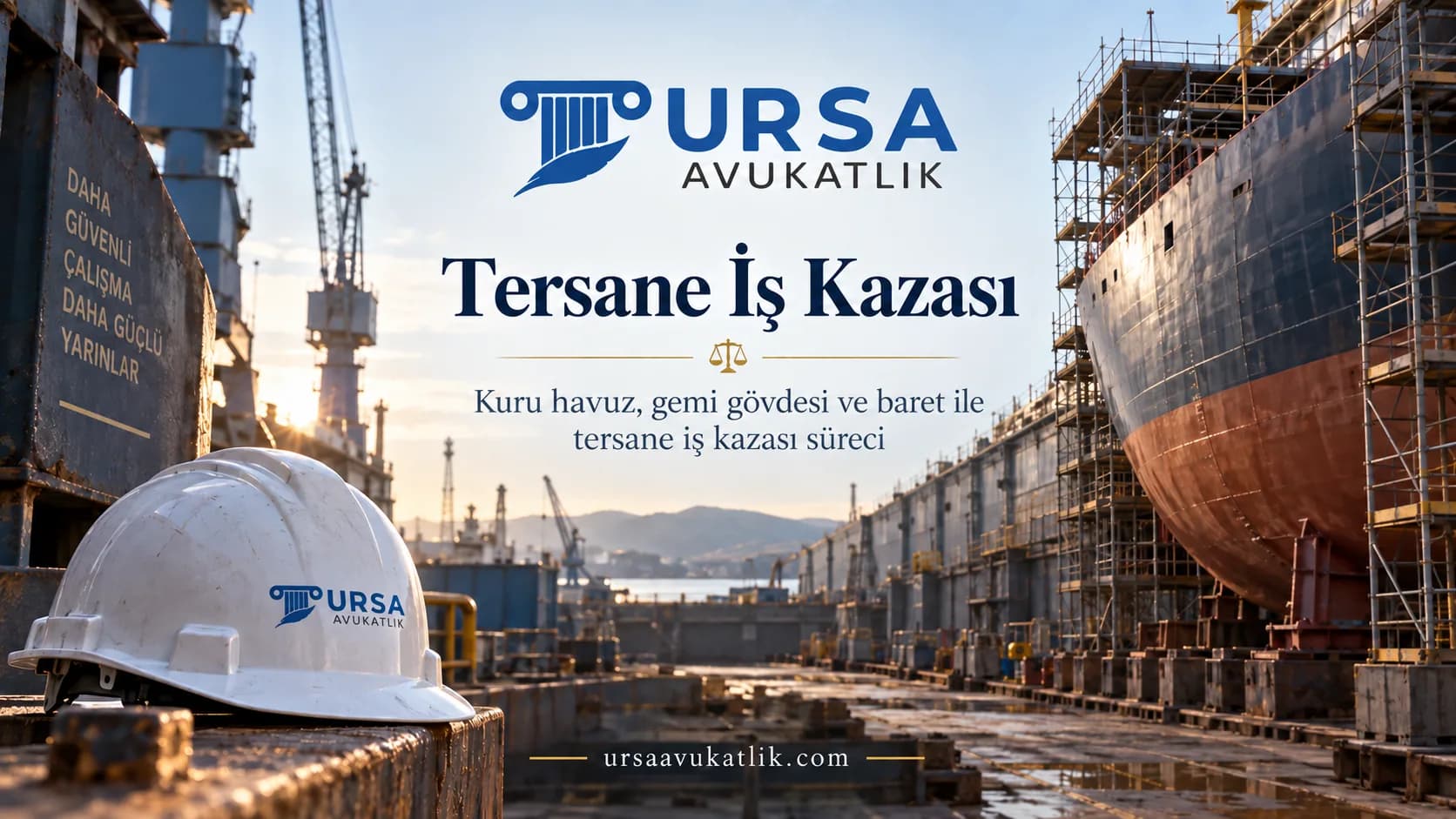 Tersane İş Kazası konusunu simgeleyen kapak görseli