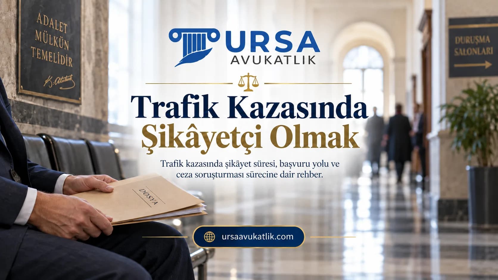 Trafik Kazasında Şikâyetçi Olmak konusunu simgeleyen kapak görseli