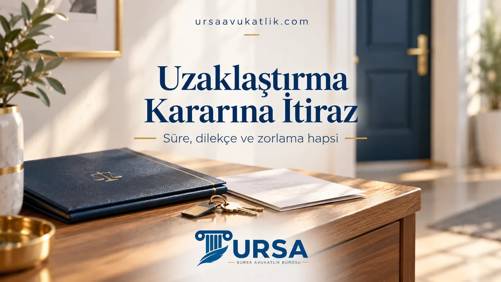 Uzaklaştırma kararına itiraz süresi, dilekçe ve zorlama hapsini anlatan dosya ve anahtar