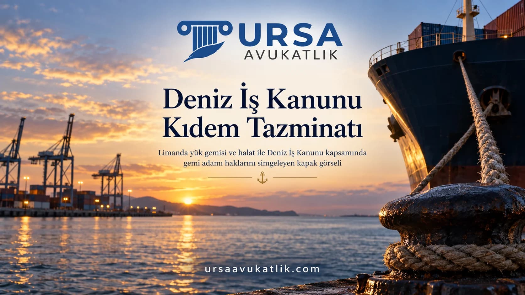 Deniz İş Kanunu Kıdem Tazminatı konusunu simgeleyen kapak görseli