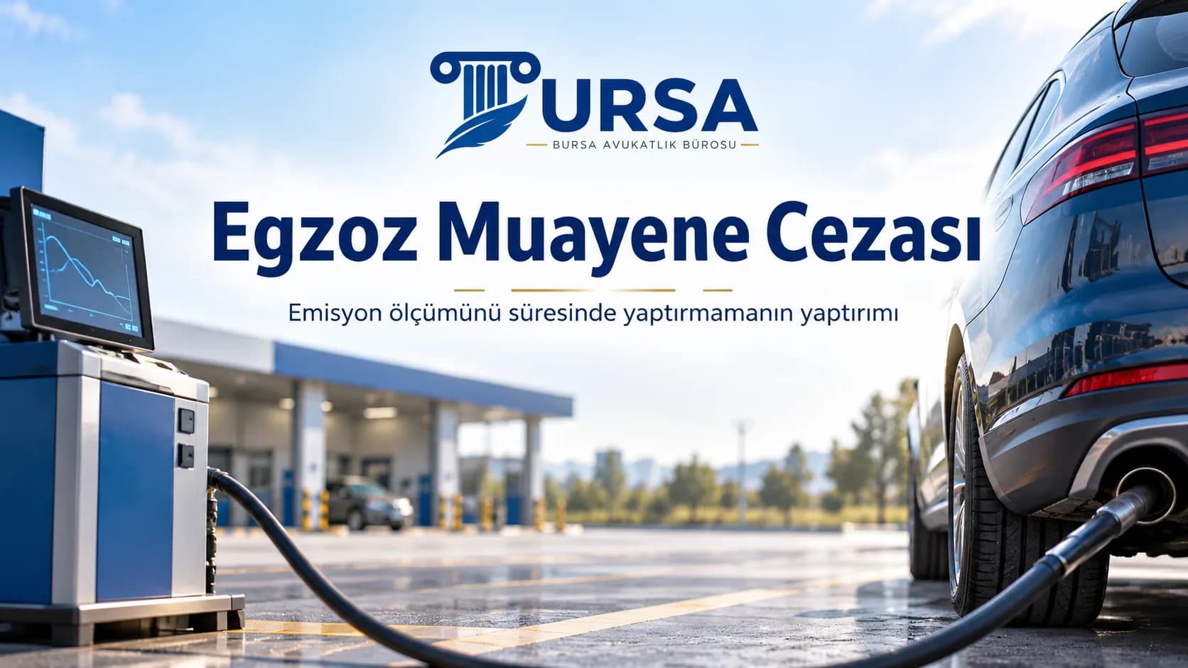 Emisyon ölçüm cihazına bağlı egzozlu araç ve ölçüm istasyonu; emisyon ölçümünü yaptırmamanın yaptırımı