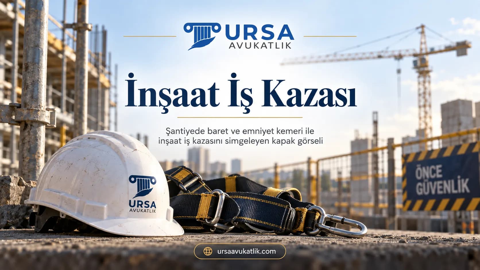 İnşaat İş Kazası konusunu simgeleyen kapak görseli