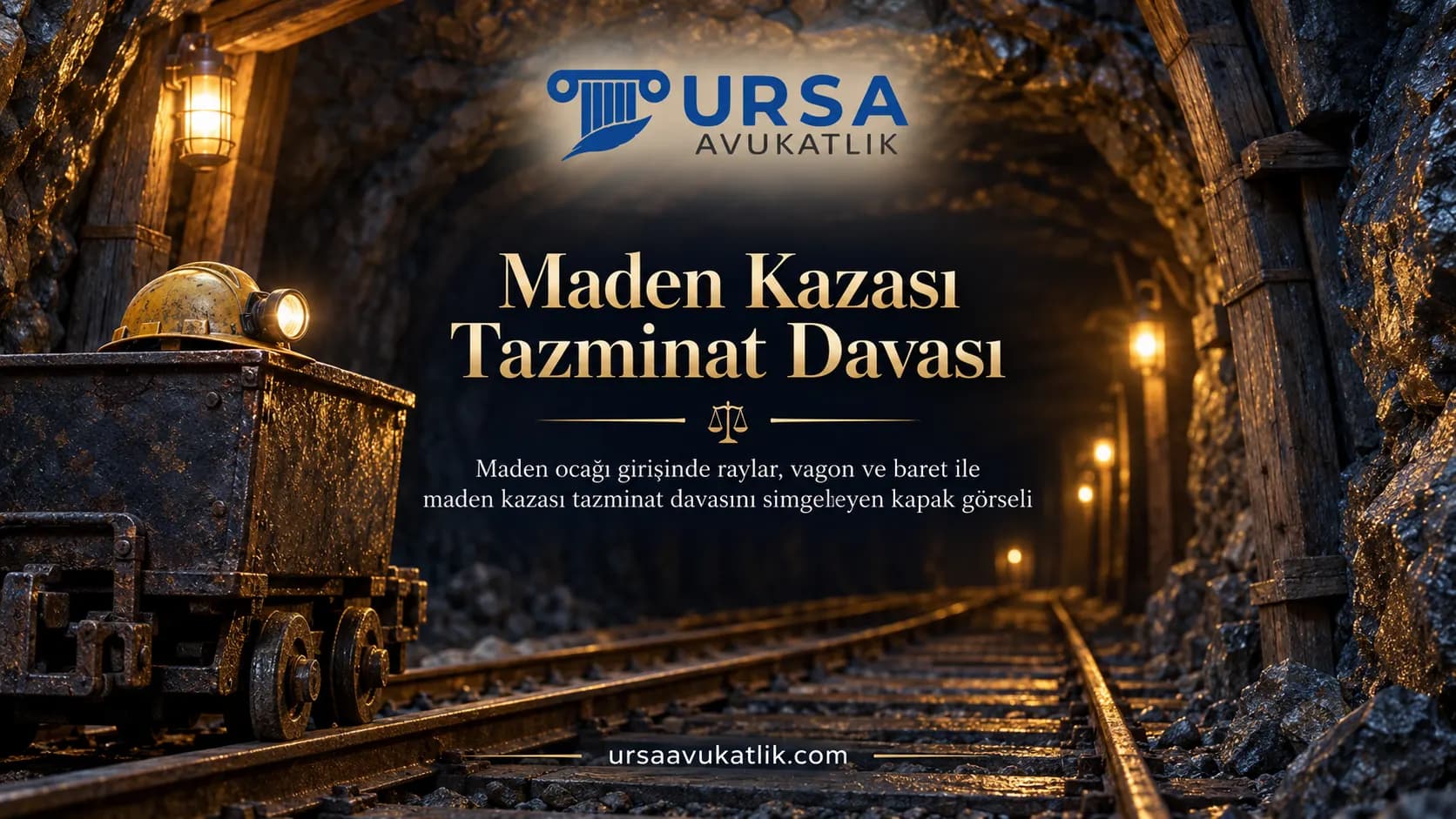 Maden Kazası Tazminat Davası konusunu simgeleyen kapak görseli
