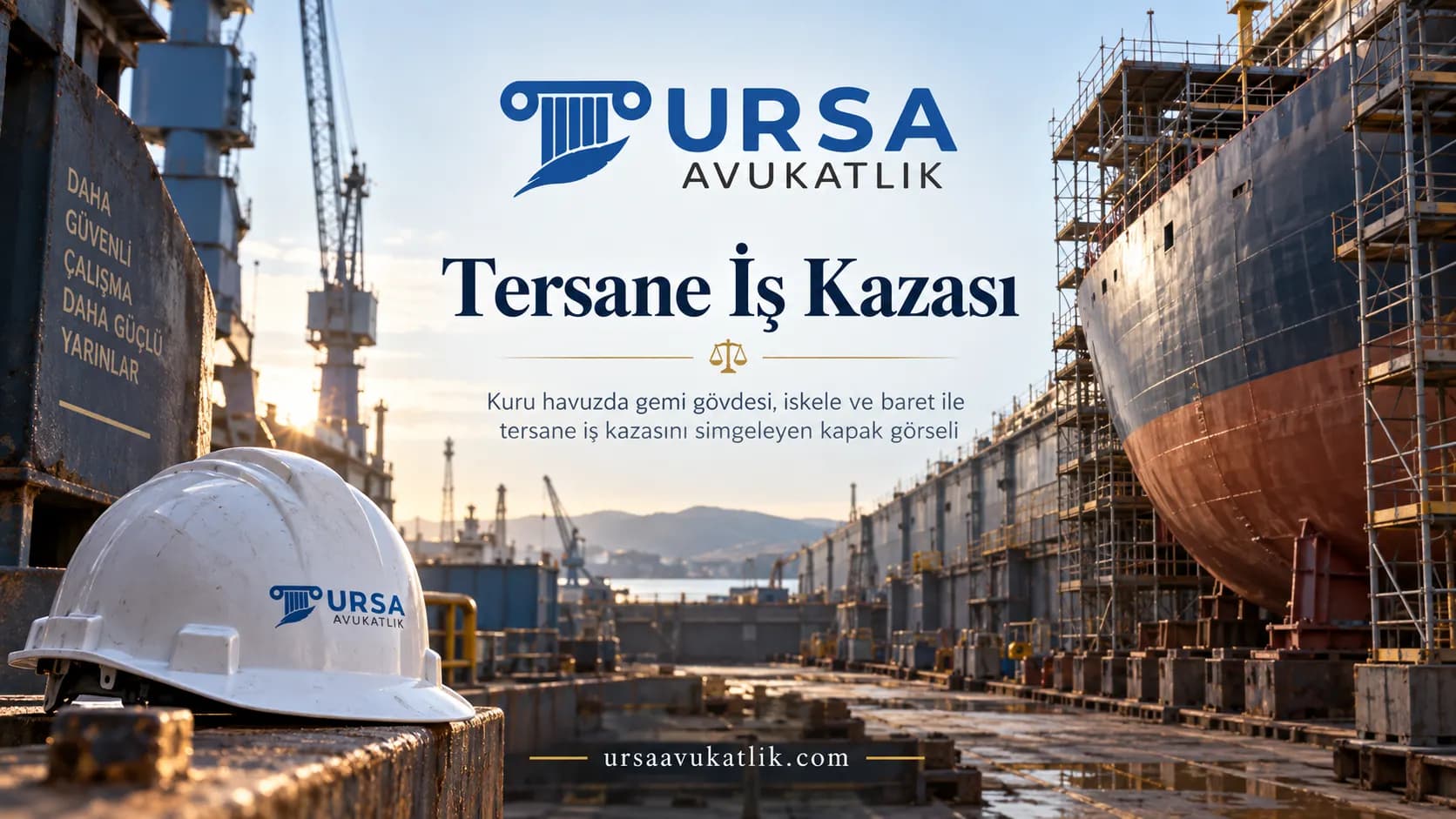 Tersane İş Kazası konusunu simgeleyen kapak görseli