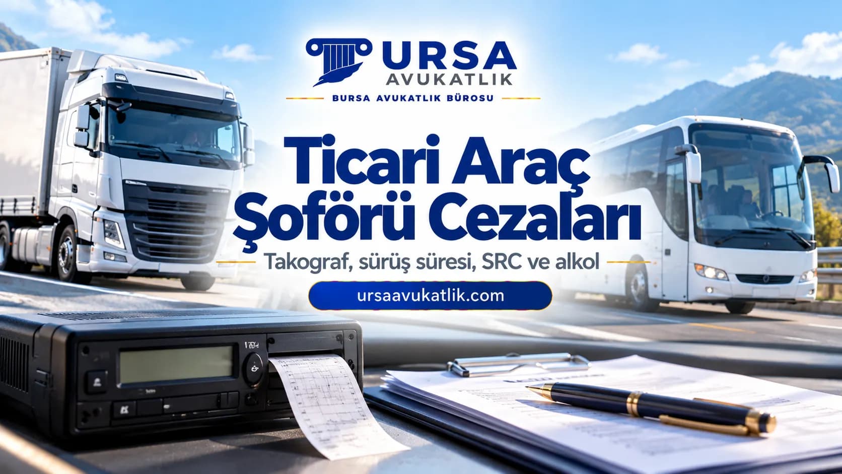 Ticari araç şoförü cezaları için tır, otobüs ve takograf cihazı