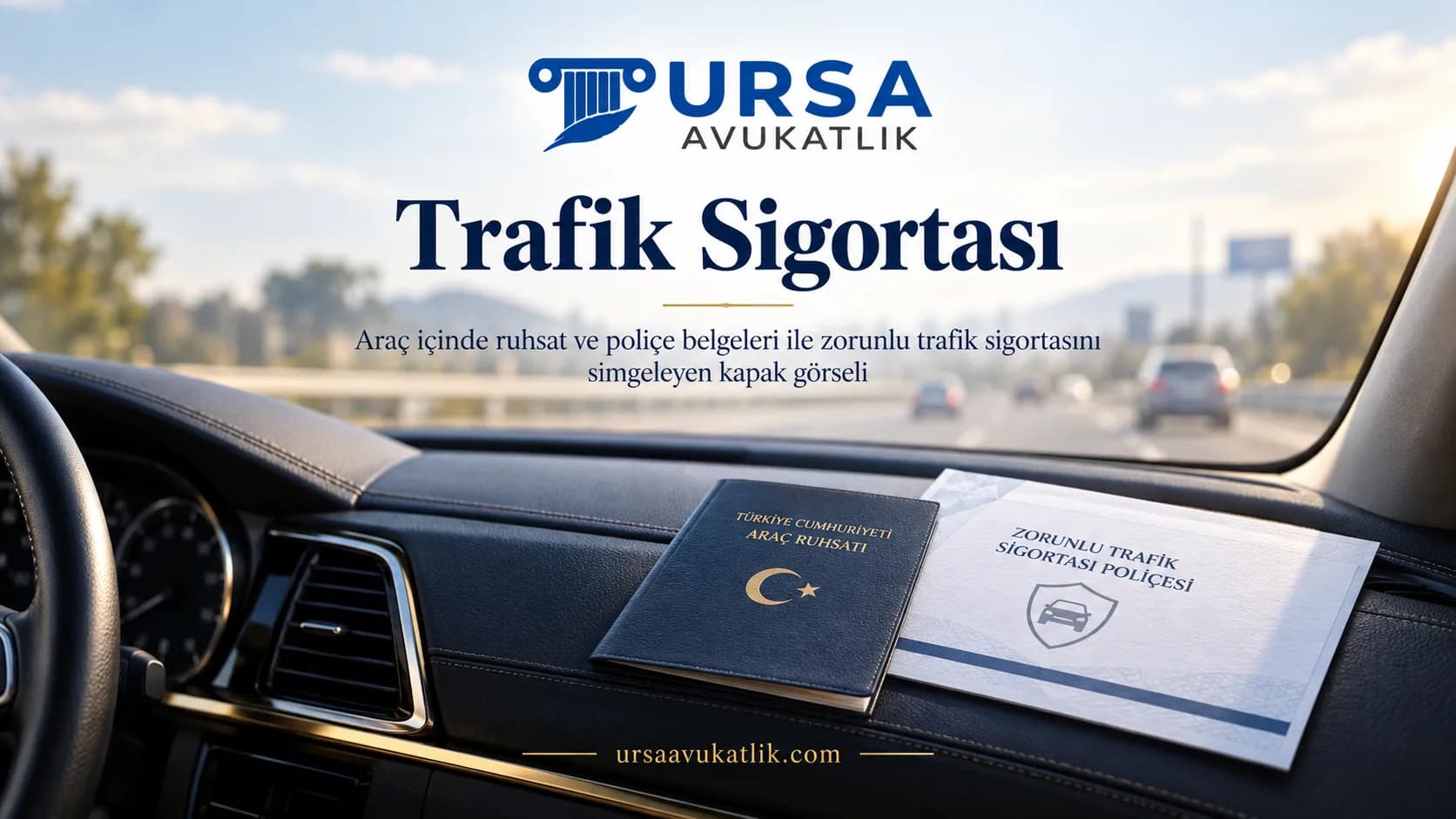 Trafik Sigortası konusunu simgeleyen kapak görseli