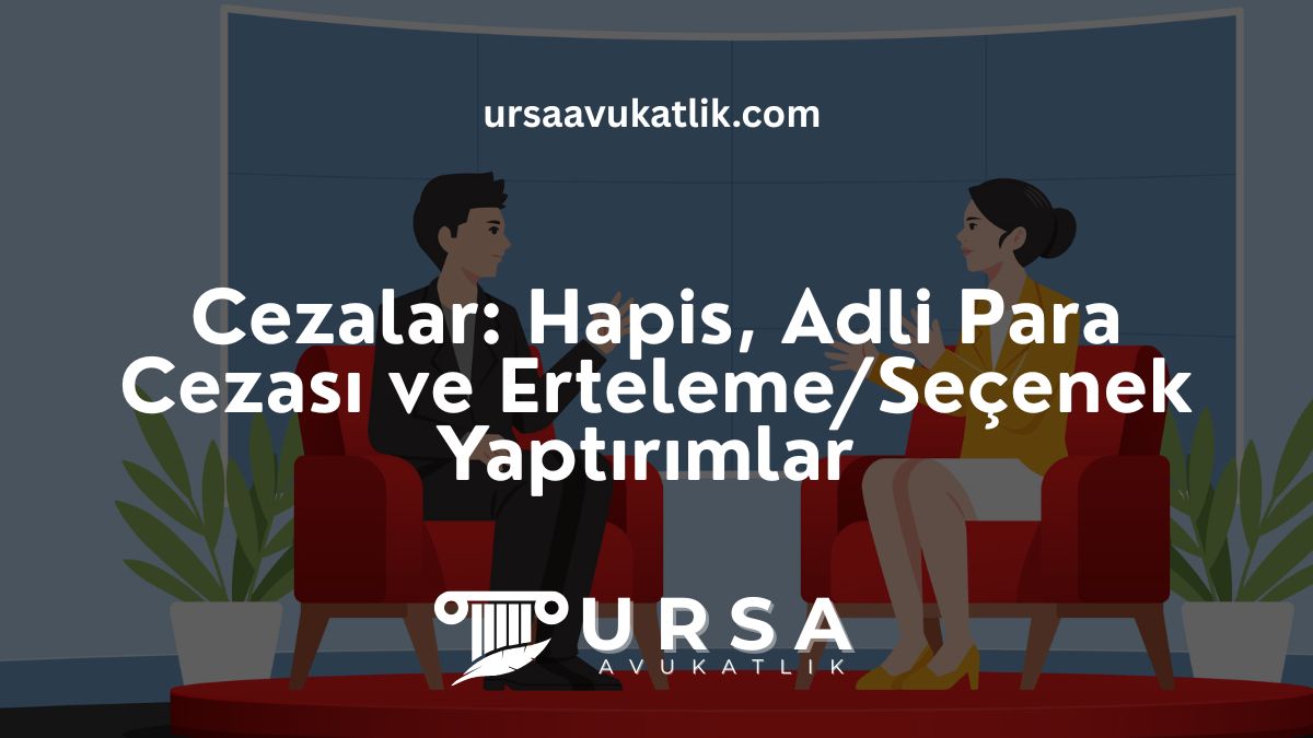Cezalar: Hapis, Adli Para Cezası ve Erteleme/Seçenek Yaptırımlar